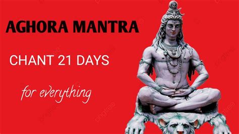 The <b>mantra</b> comes originally from Rigveda (10. . Aghora mantra in english
